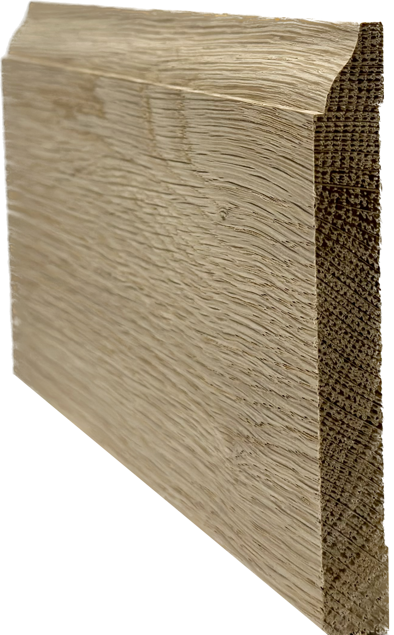 Unfinished Hardwood Baseboard Moulding 9/16 in x 4 1/2 in x 7 ft