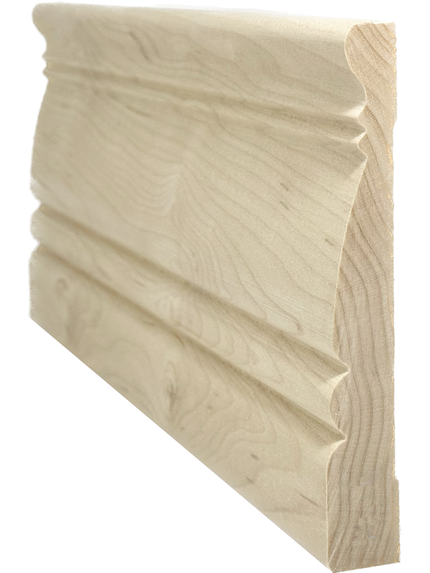 Unfinished Hardwood Baseboard Moulding 3/4 in x 5 in x 7ft