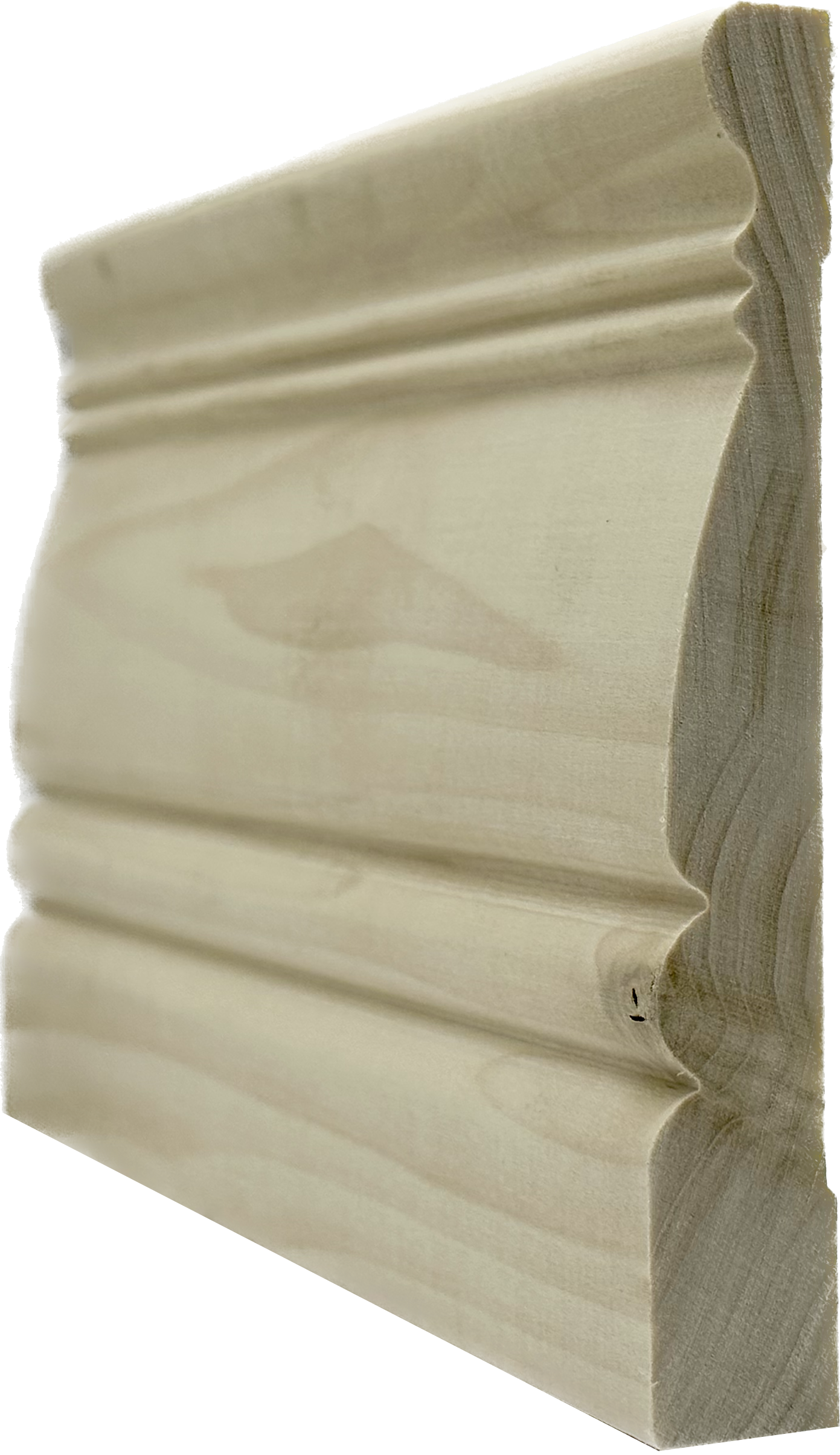 Unfinished Hardwood Baseboard Moulding 3/4 in x 5 in x 7ft