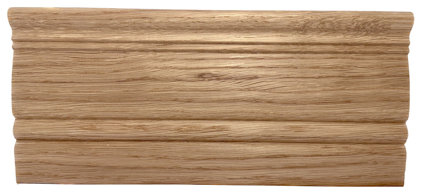 Unfinished Hardwood Baseboard Moulding 3/4 in x 5 in x 7ft