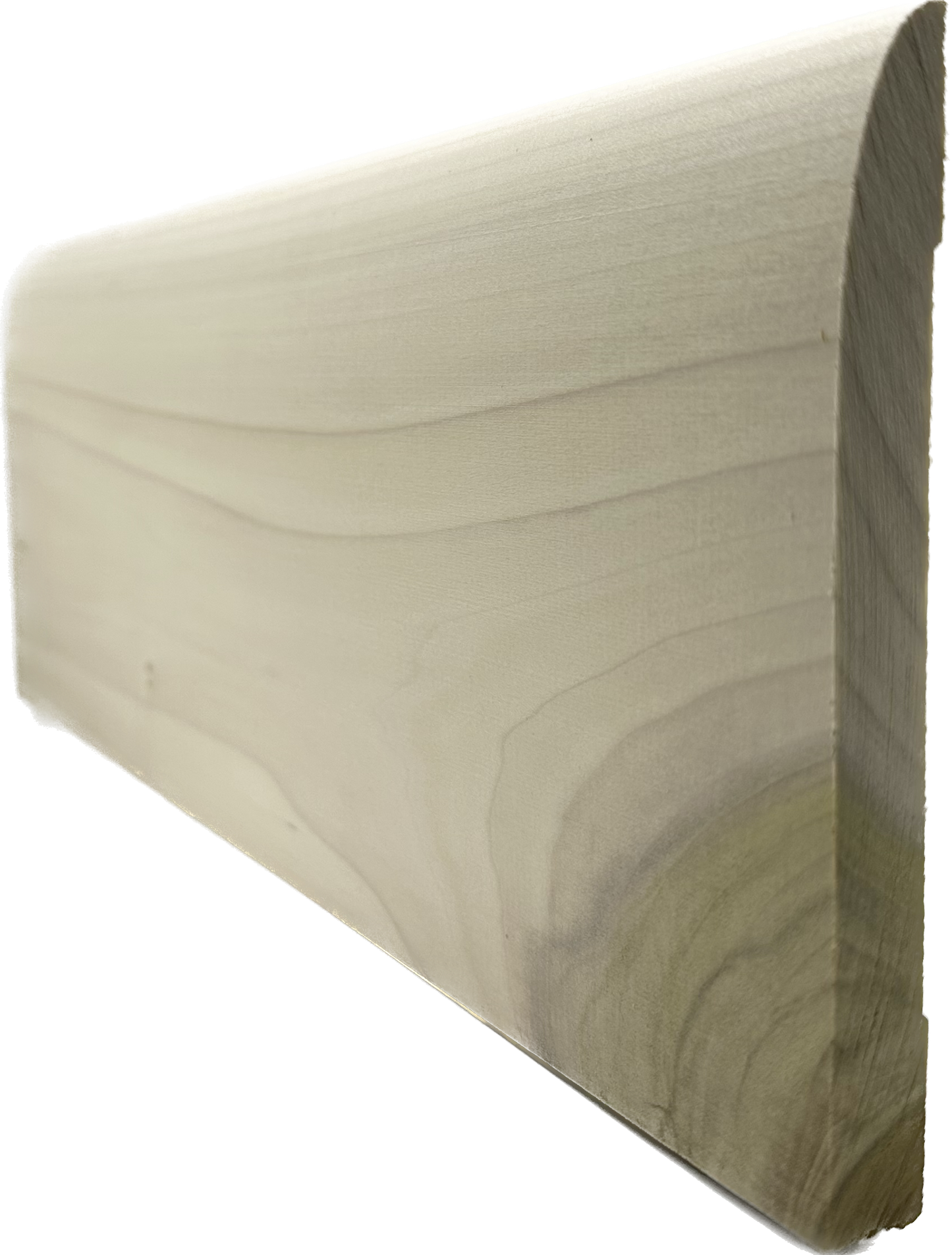 Unfinished Hardwood Baseboard Moulding 9/16 in x 5 1/4 in x 7 ft