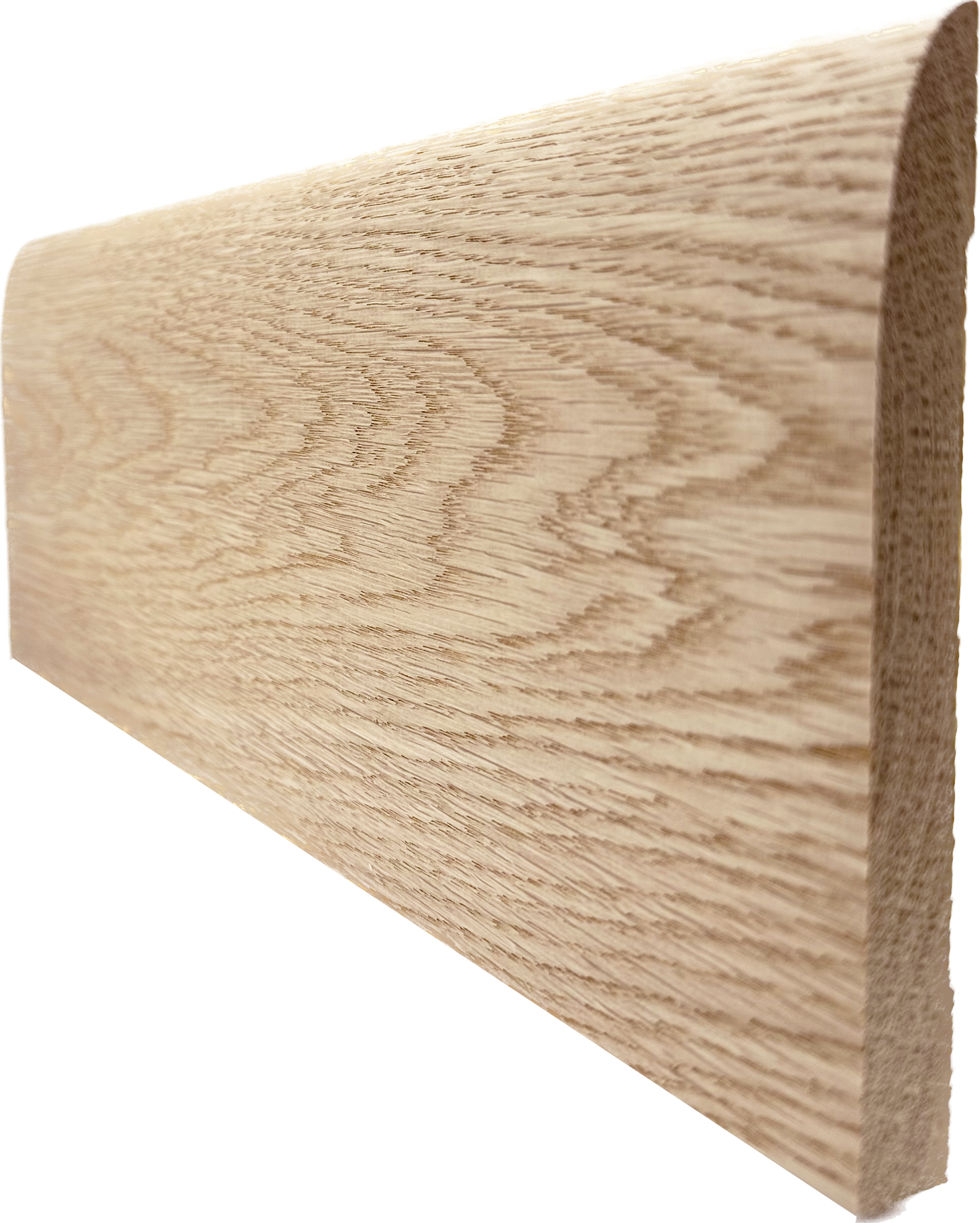 Unfinished Hardwood Baseboard Moulding 9/16 in x 5 1/4 in x 7 ft