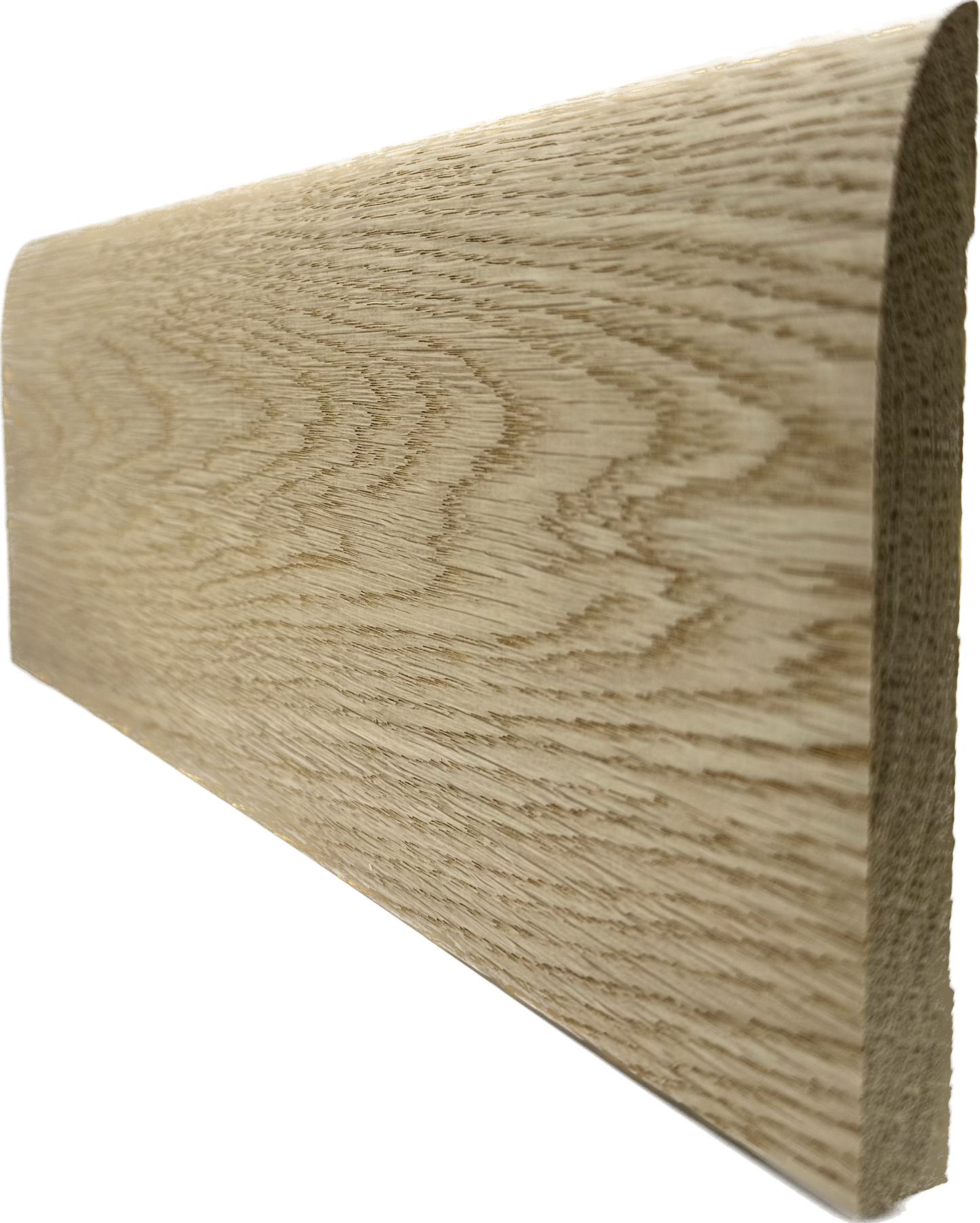 Unfinished Hardwood Baseboard Moulding 9/16 in x 5 1/4 in x 7 ft