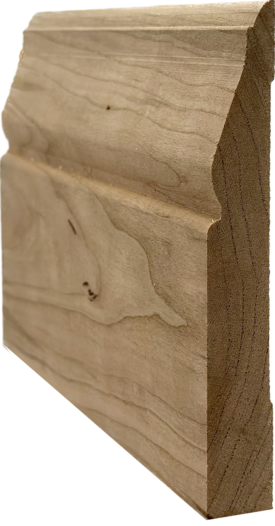 Unfinished Hardwood Baseboard Moulding 3/4 in x 5 1/4 in x 7ft