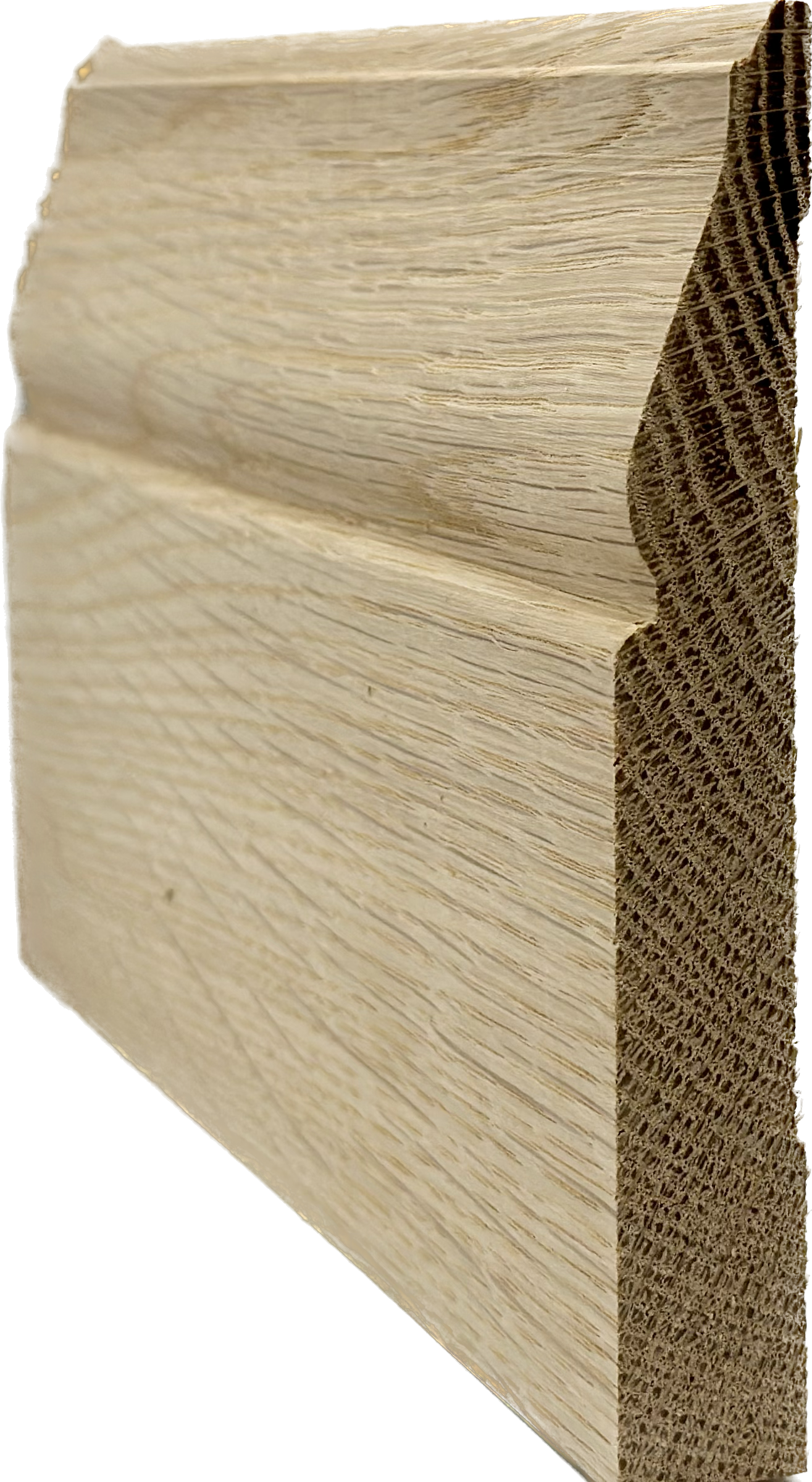 Unfinished Hardwood Baseboard Moulding 3/4 in x 5 1/4 in x 7ft