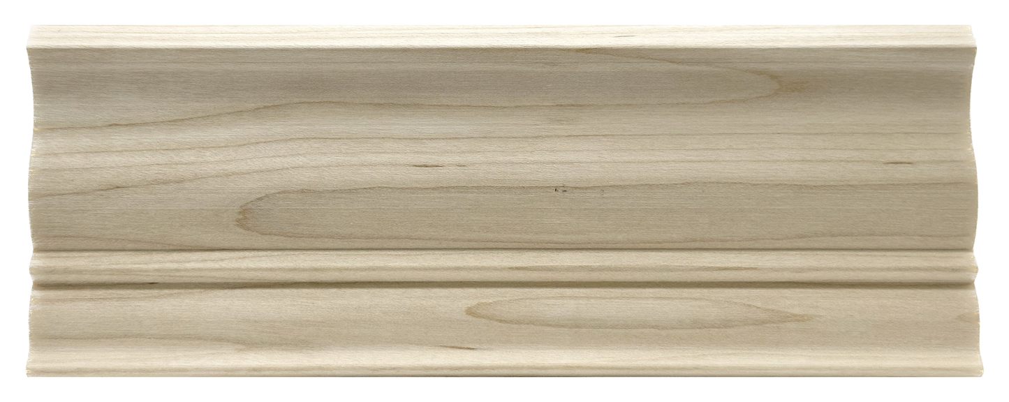 Unfinished Hardwood Crown Moulding 5/8 in x 3 1/8 in x 7ft