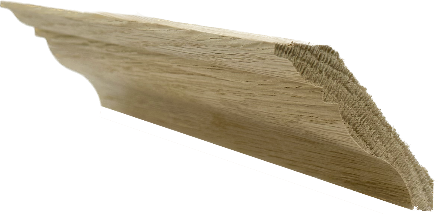 Unfinished Hardwood Crown Moulding 5/8 in x 3 1/8 in x 7ft