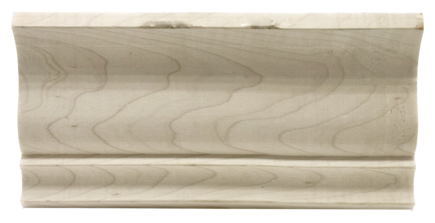 Unfinished Hardwood Crown Moulding 3/4 in x 4 1/4 in x 7ft