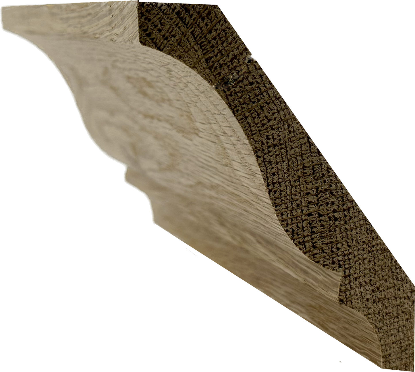 Unfinished Hardwood Crown Moulding 3/4 in x 4 1/4 in x 7ft